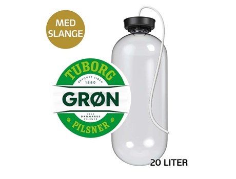 Grøn Tuborg flex-barrel 20 liters