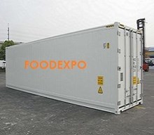 Pallet space in freezer container