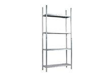 Steel shelving, 92x34x200cm