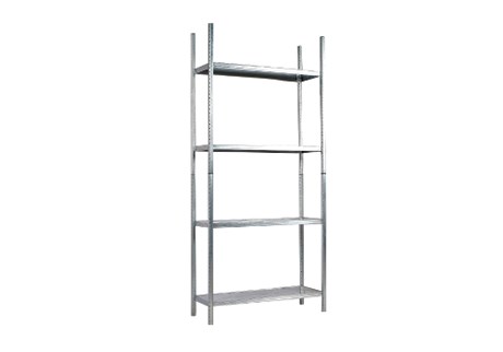 Steel shelving, 92x34x200cm